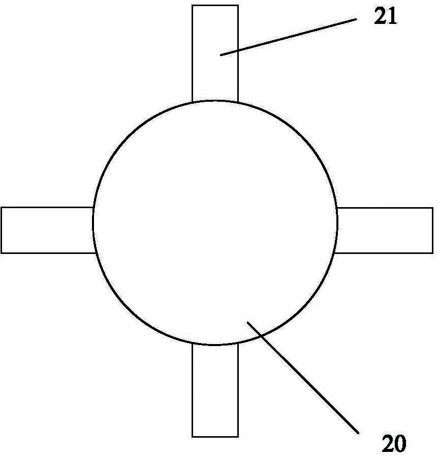 Loop reaction device in slurry bed, application and method for producing hydrogen peroxide