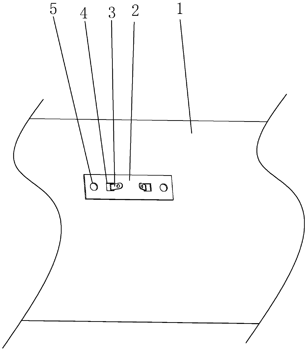 Installation structure of cabinet hinge