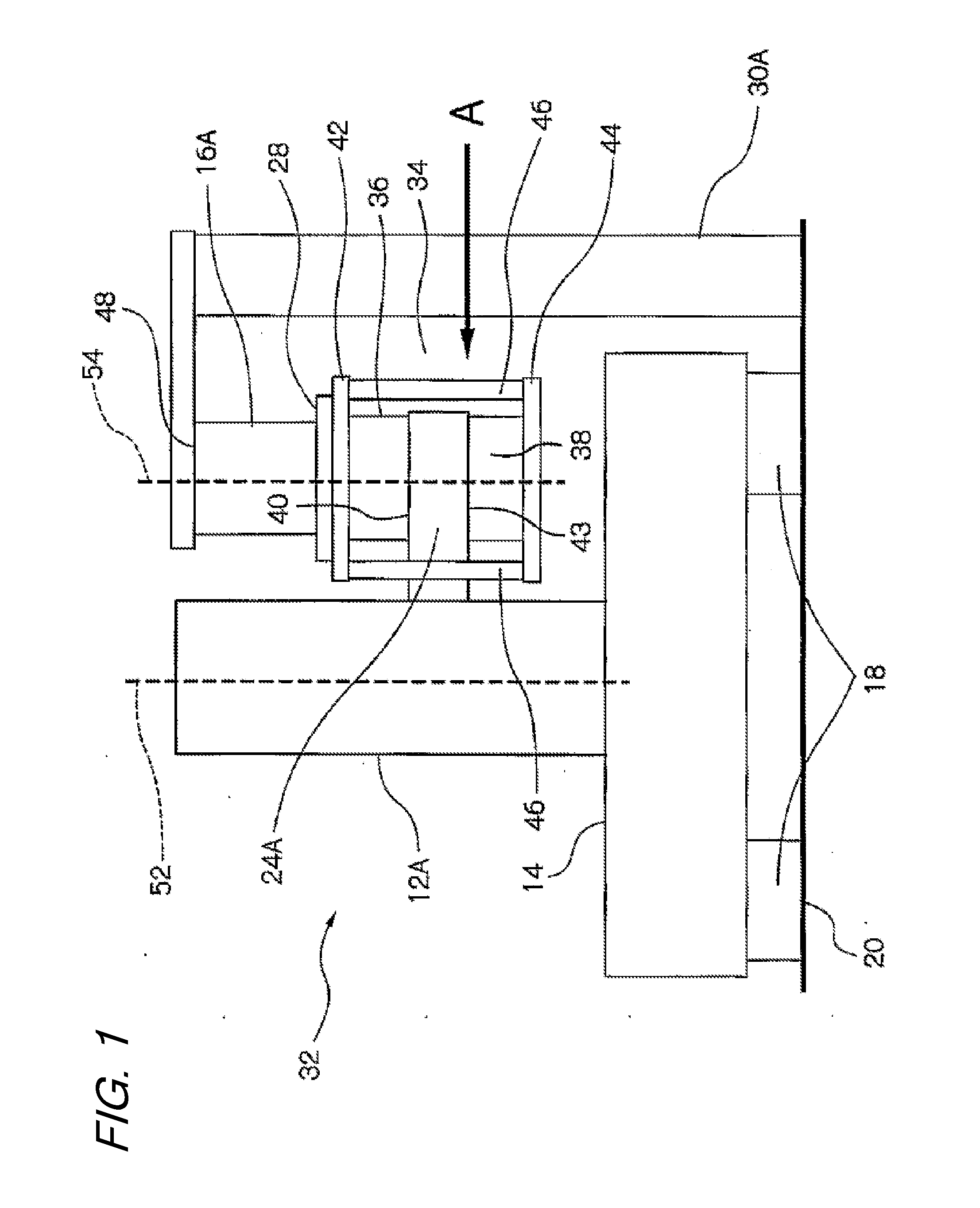 Vacuum pump connecting apparatus and method for installing vacuum pump connecting apparatus