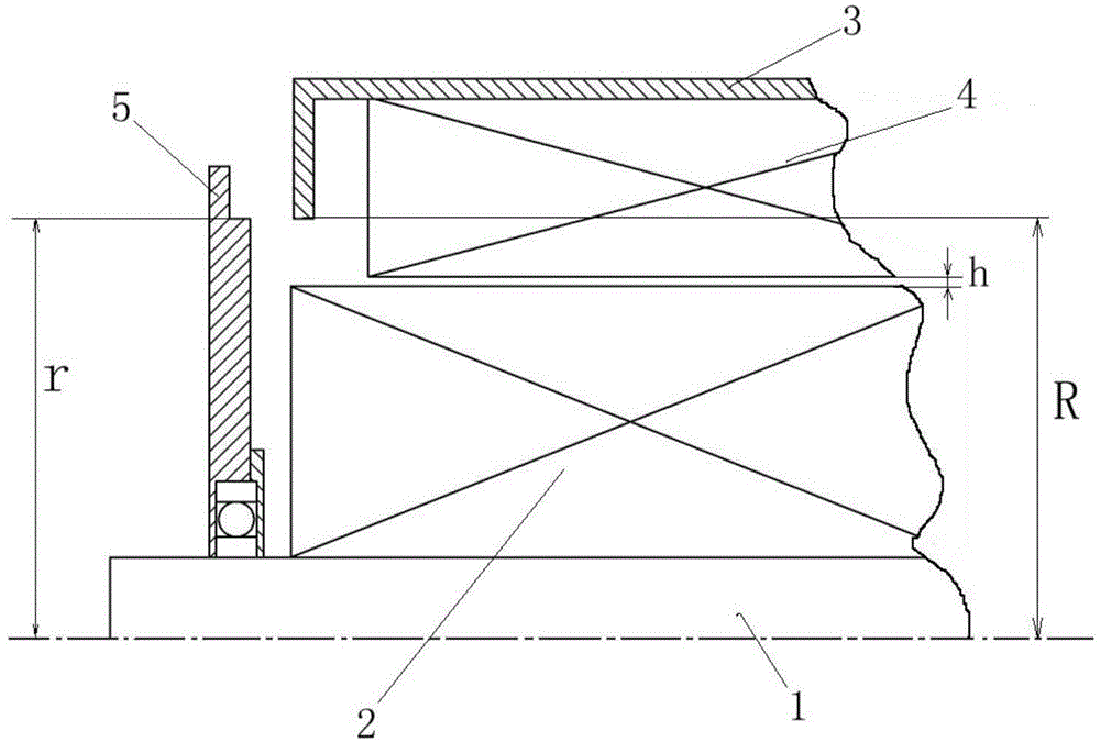 Large motor stator installation structure and method