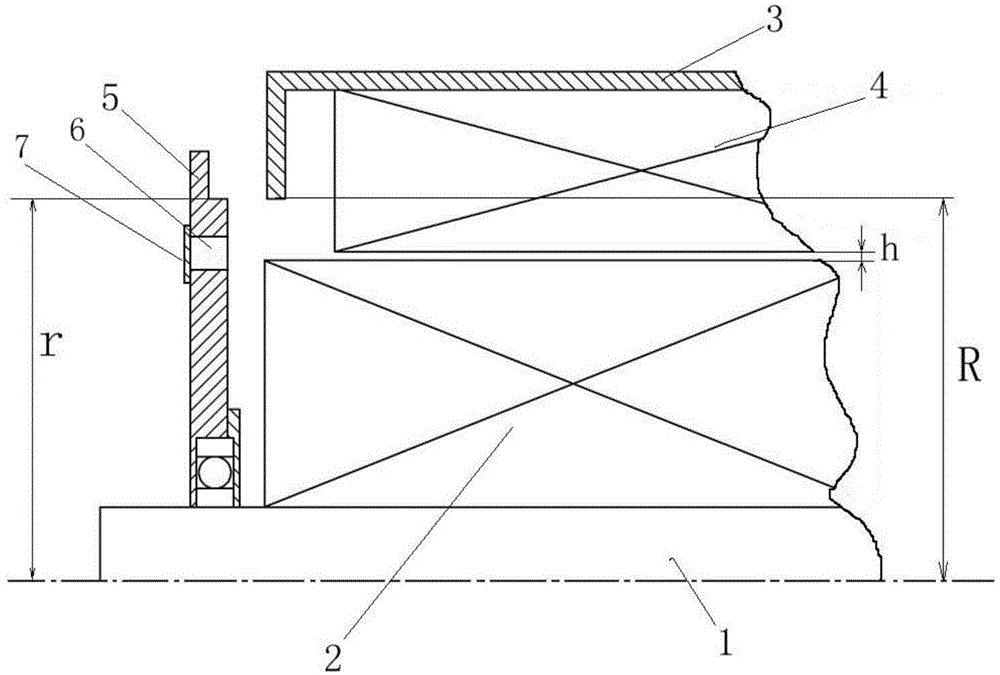 Large motor stator installation structure and method