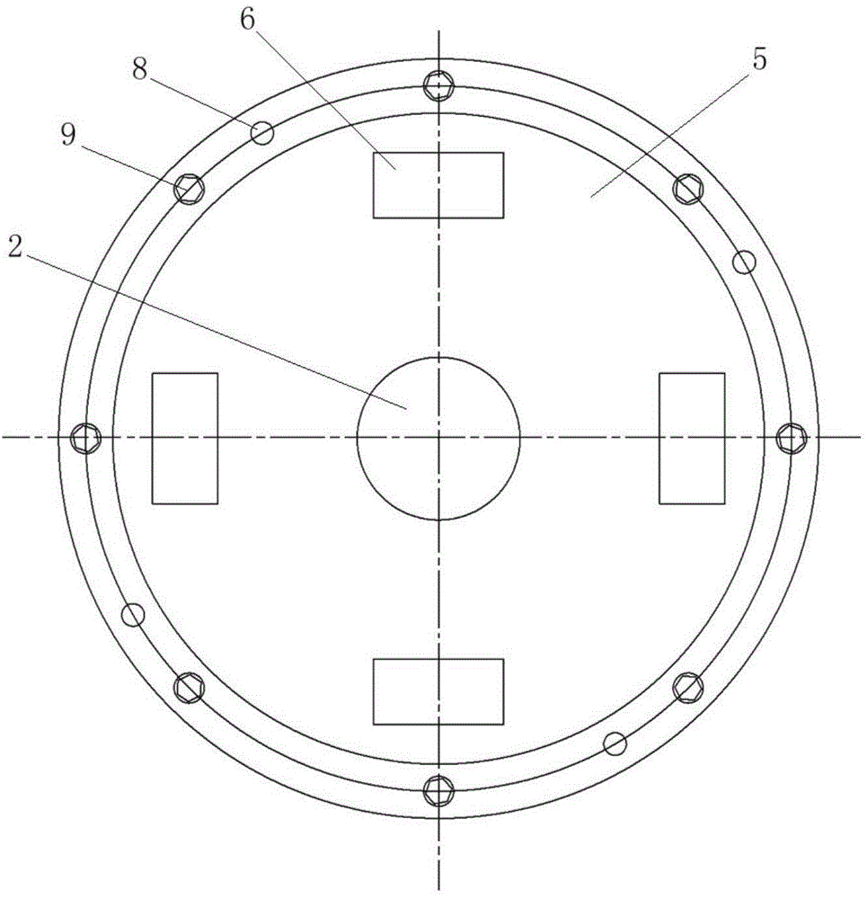 Large motor stator installation structure and method