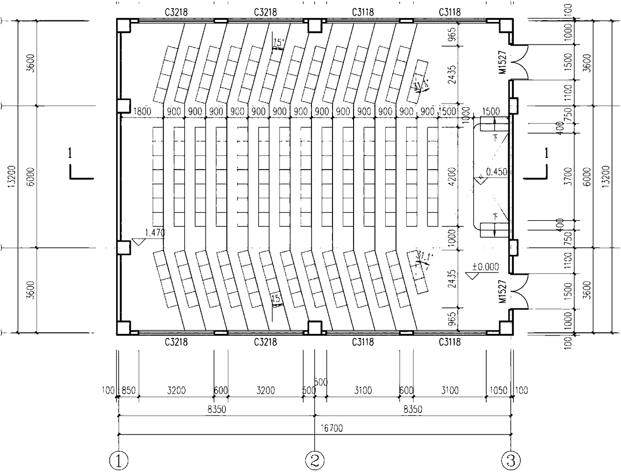 Mobile learning system large classroom with non-electric sound amplifying function