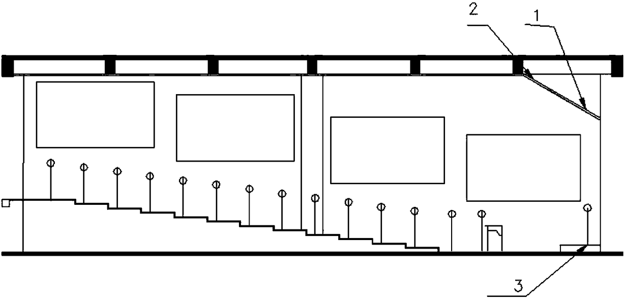 Mobile learning system large classroom with non-electric sound amplifying function