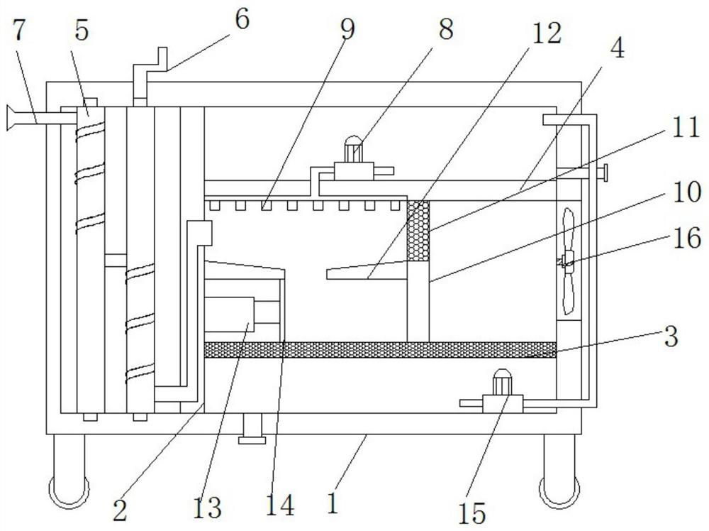 Effective removing device for spinning flying catkins