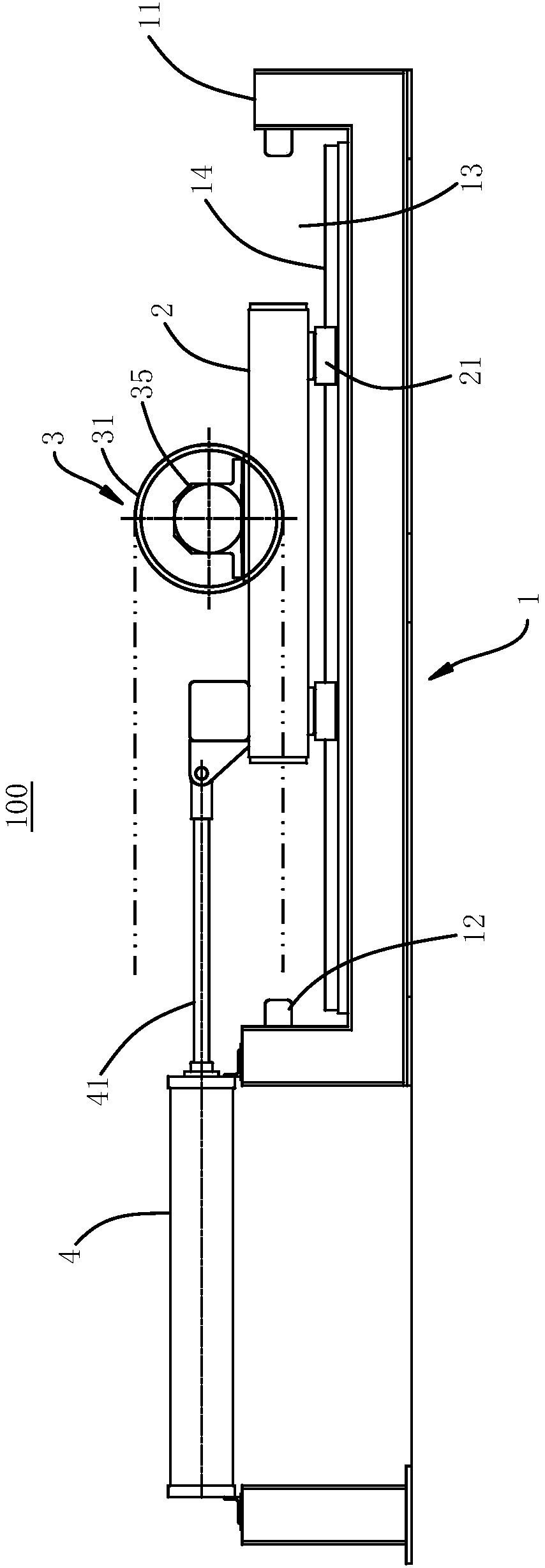 Tension stabilizing device and tension stabilization control method in horizontal floating mode