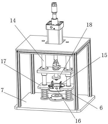 Extrusion device for mechanical part machining