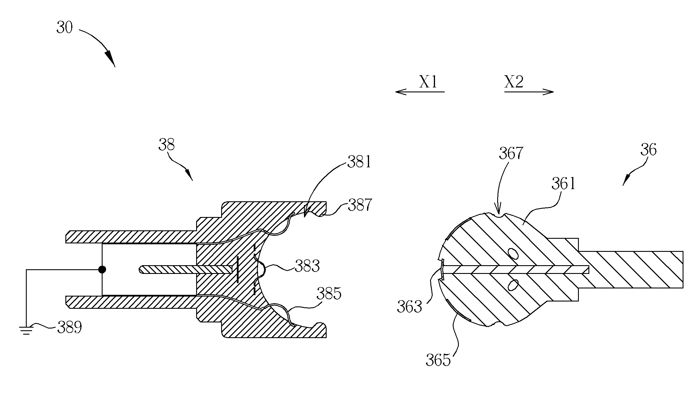 Plug assembly adapted to an adapter and a computer device