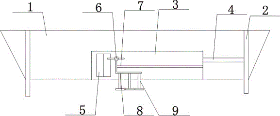 Contaminated mud dredging device