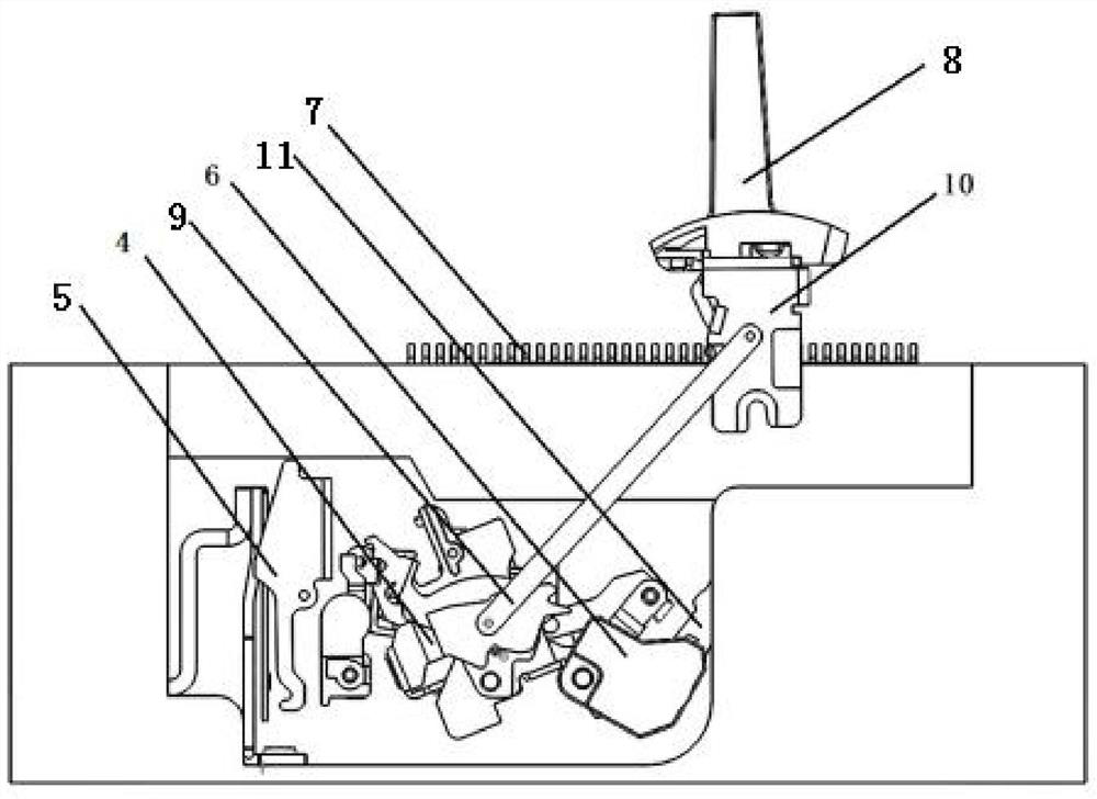 Layout structure of current limiting switch