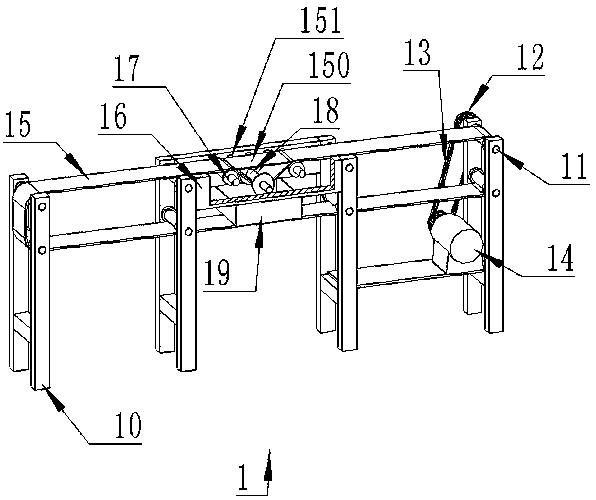 Ceramic bottom glaze removal transmitting device