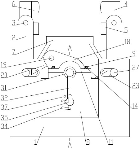 Computer display screen clamping device and operation method thereof