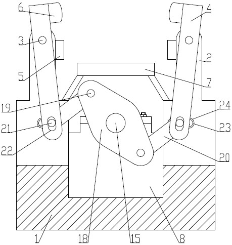 Computer display screen clamping device and operation method thereof