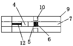 Laundry linen logistics suspension bag buffer device