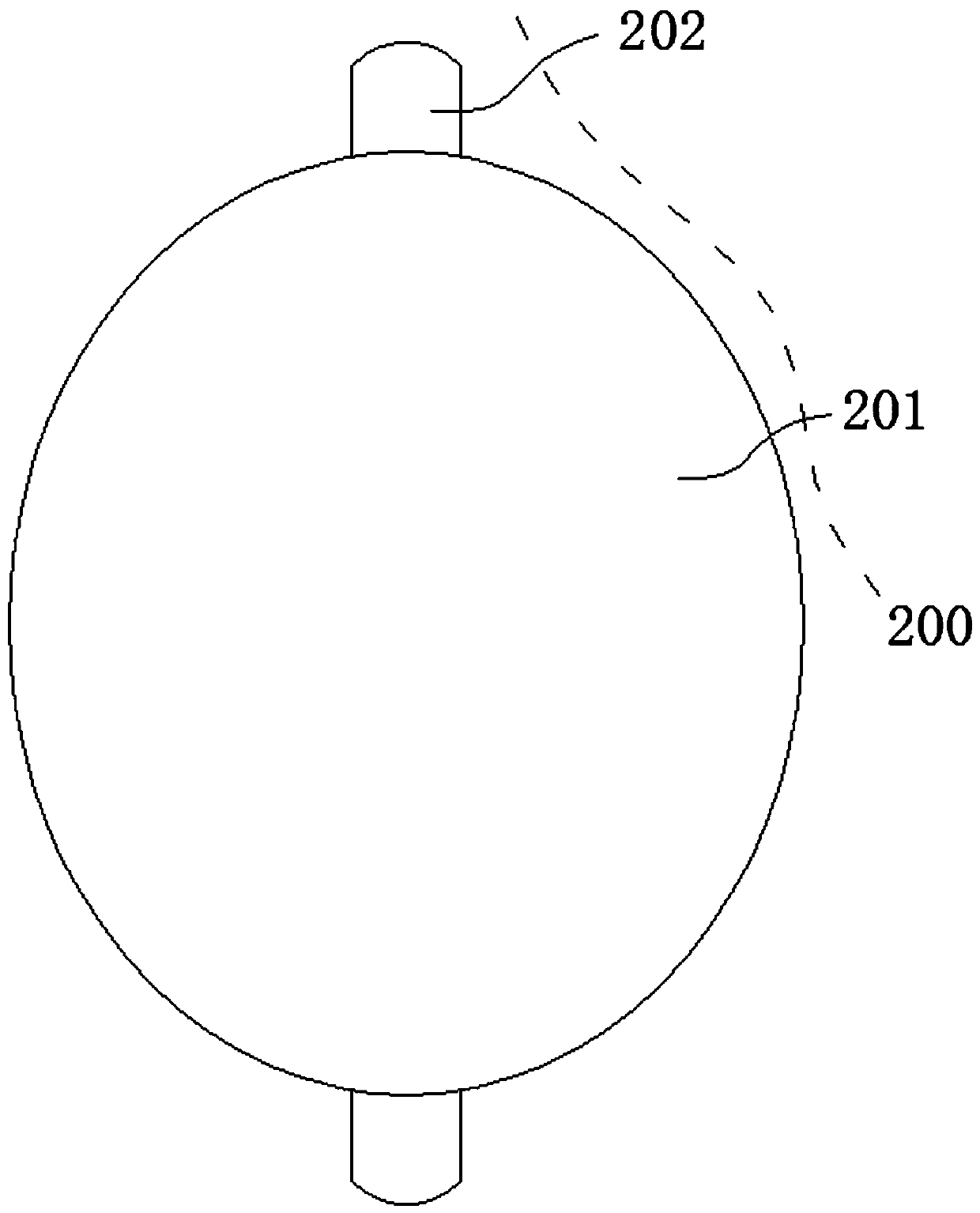 Structure suitable for cloisonne to realize multi-surface overturning simultaneously