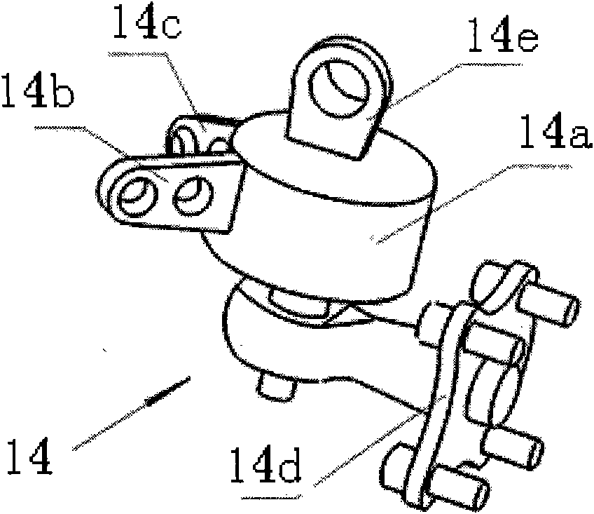 Performance testing method and testing hanger for whole set of vibration isolator of airplane APU (Auxiliary Power Unit)