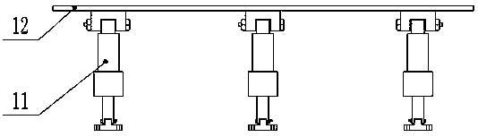 Bracket of monitoring case on power transmission pole tower based on Beidou satellite