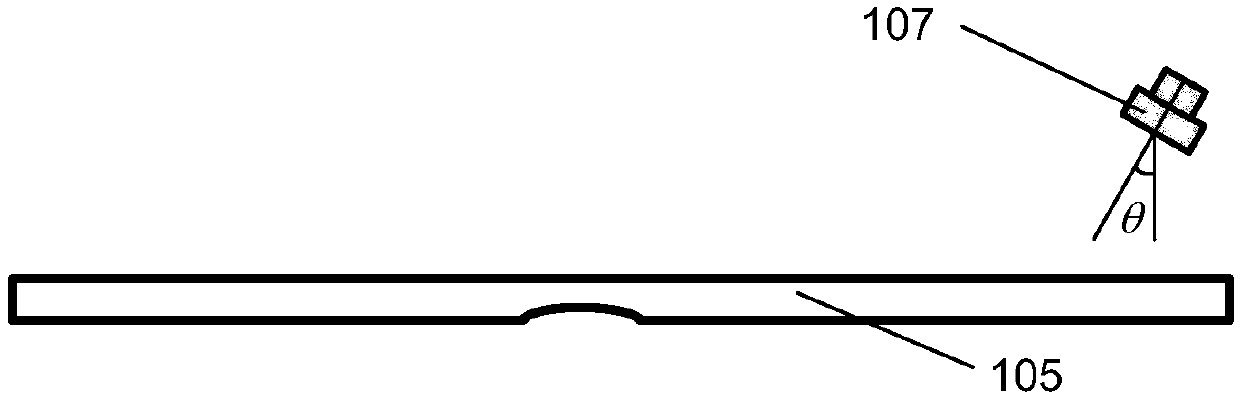 Non-contact Lamb wave defect detection imaging method of any scanning trace