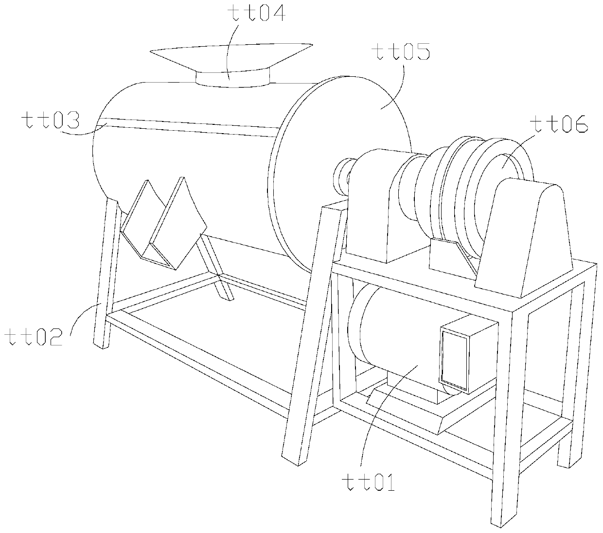 Polyethylene plastic submerged material impurity removing system