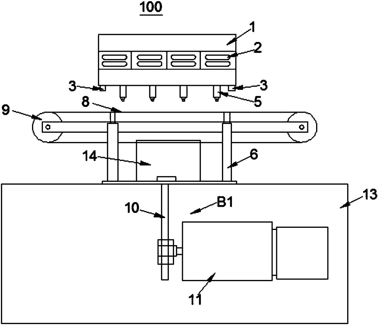 Auxiliary device for shearing and forming amorphous alloy iron core and auxiliary forming method