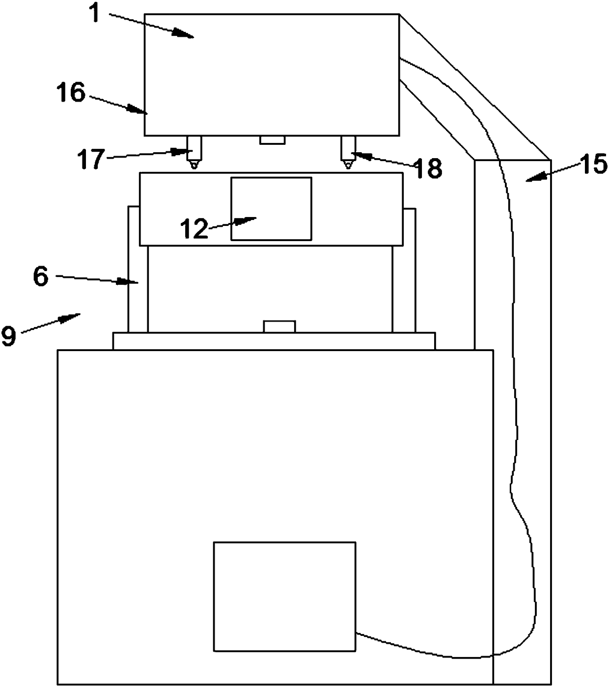 Auxiliary device for shearing and forming amorphous alloy iron core and auxiliary forming method