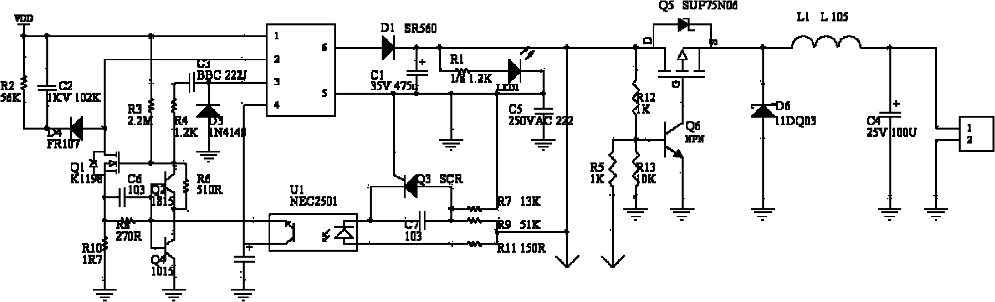 LED light source control system for intelligent broiler breeding