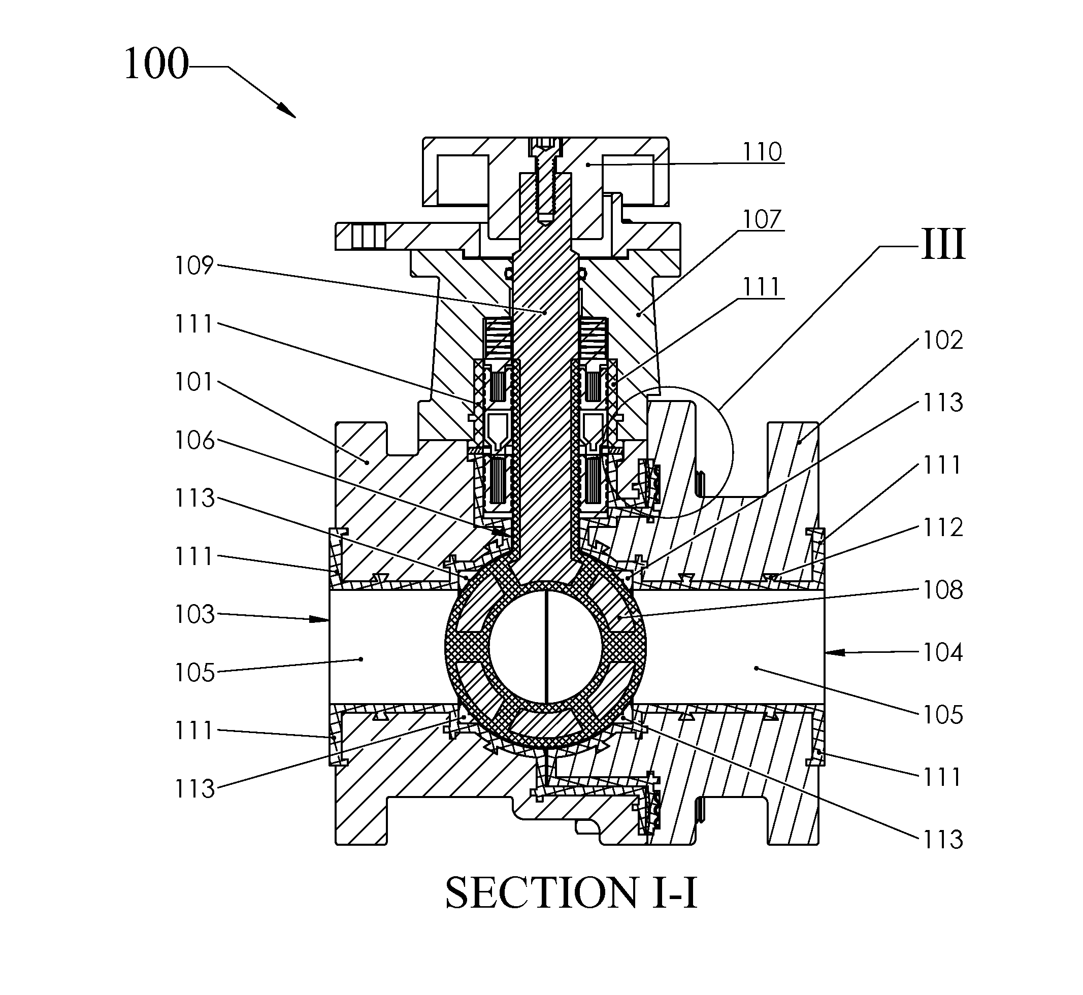 Valve and stem sealing assembly