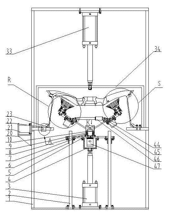 Wheel swing deburring device