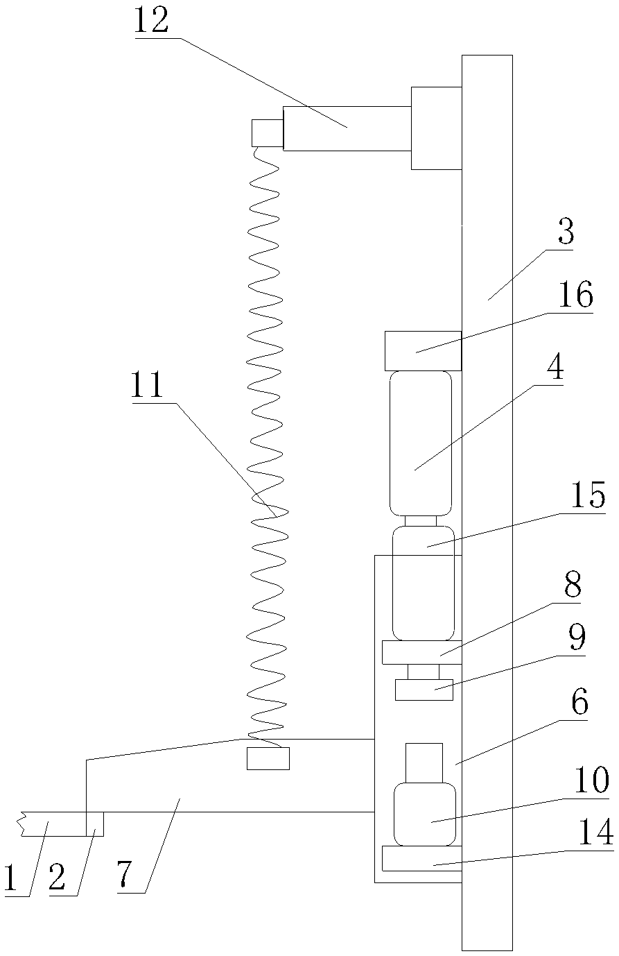 A height adjustment device for planting steel mesh