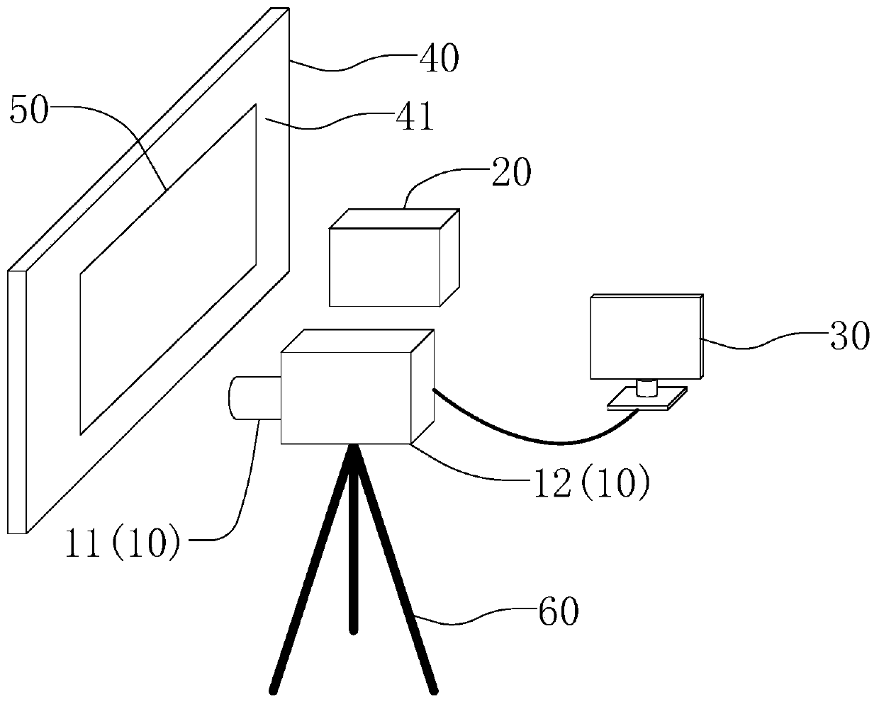 Light leakage brightness detection system and detection method thereof