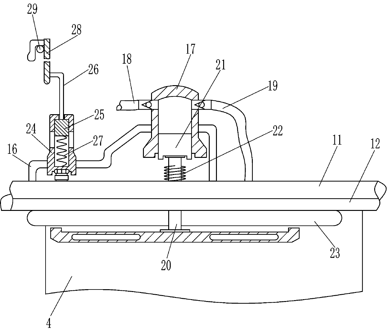 Auxiliary fixing equipment for piglet injection