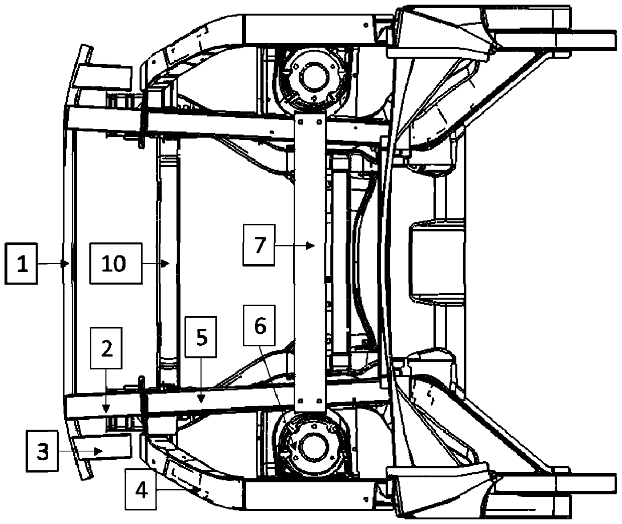 Automobile frame structure