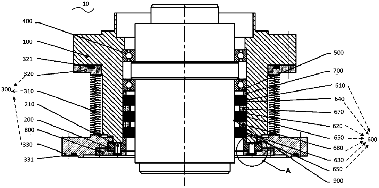 Magnetic liquid sealing device adopting corrugated-pipe-assisted sealing