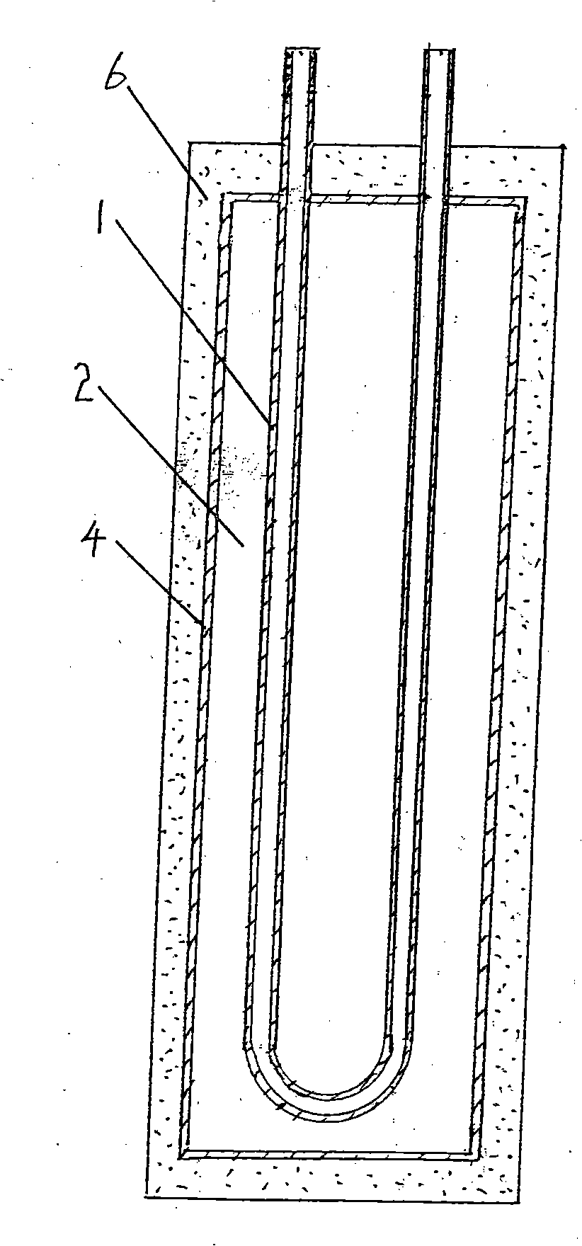 Plate type solar hollow heat collection strip