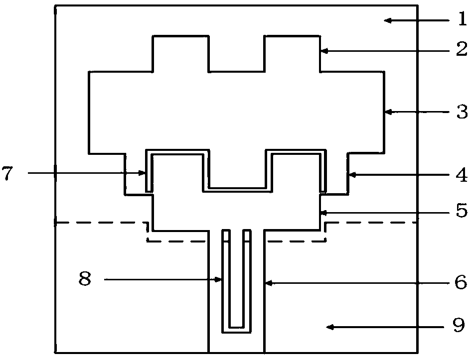 Dual-groove microstrip antenna