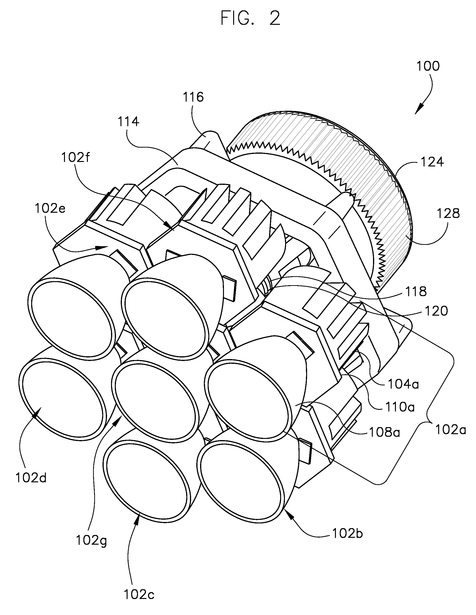 Beam adjustment mechanism for an LED light fixture