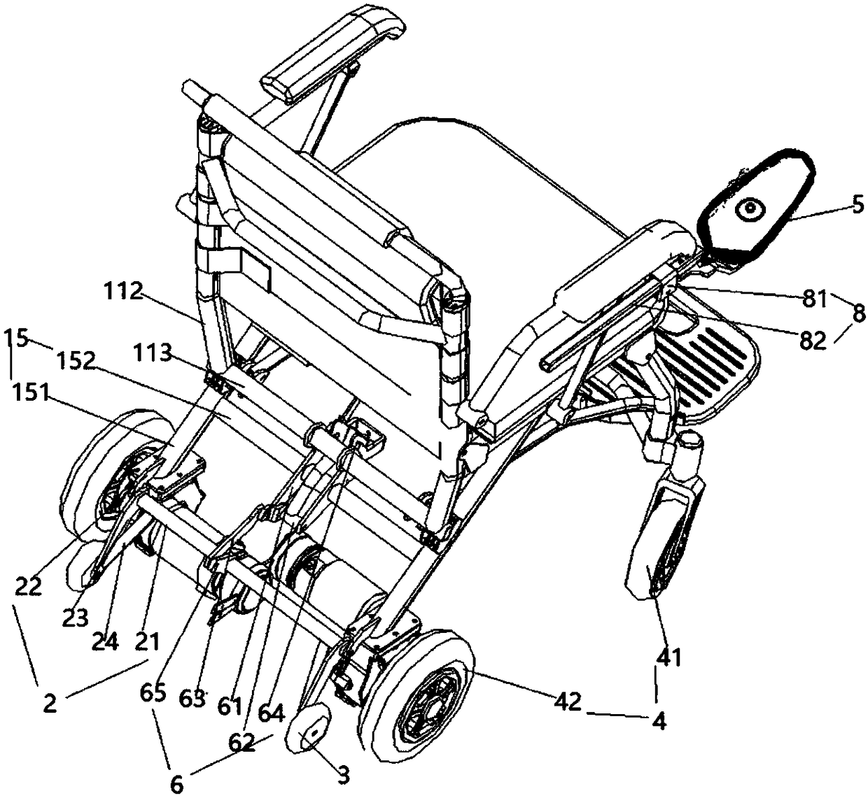 Safe and convenient electric wheelchair and working method thereof