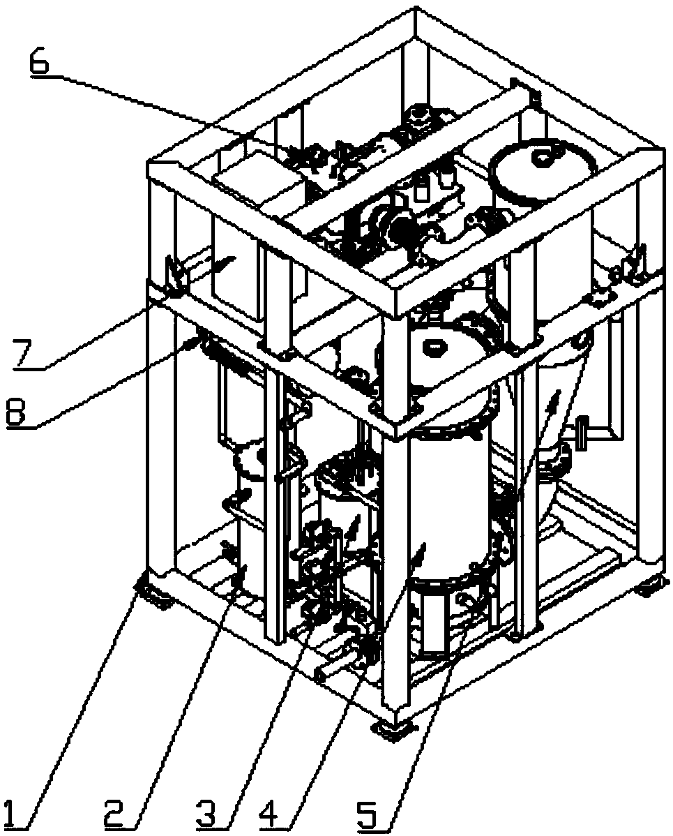 MVR evaporator of skid-mounted single-screw compressor