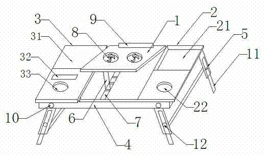 Multifunctional practical computer desk