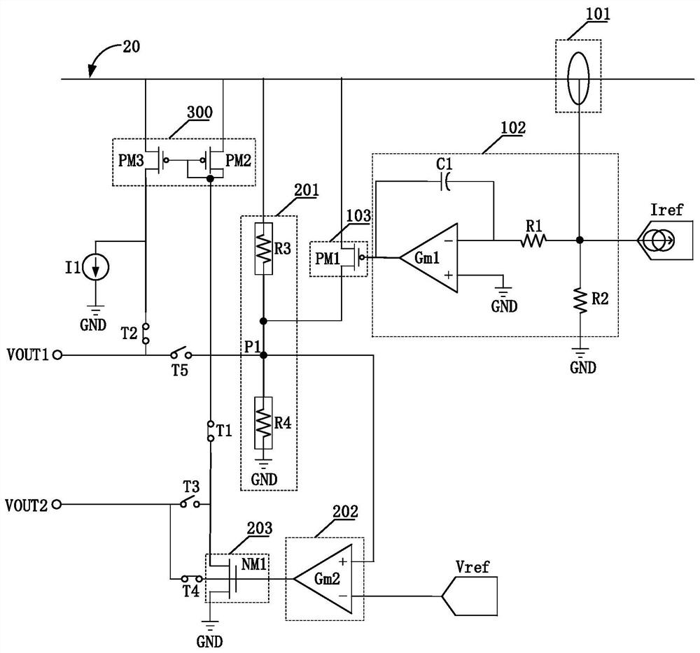 Voltage and current control circuit and integrated chip