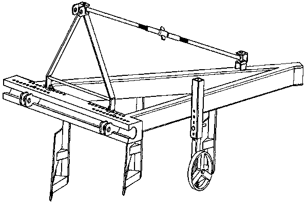 Plough with adjustable connector position