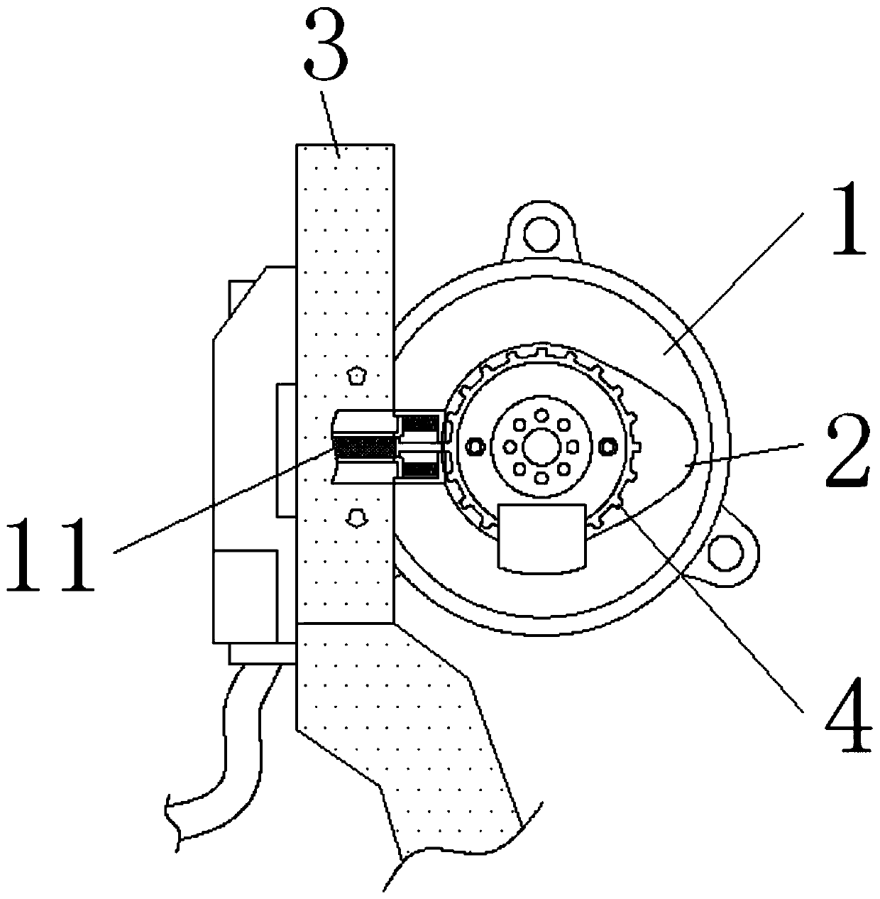 Position sensor of automatic driving automobile