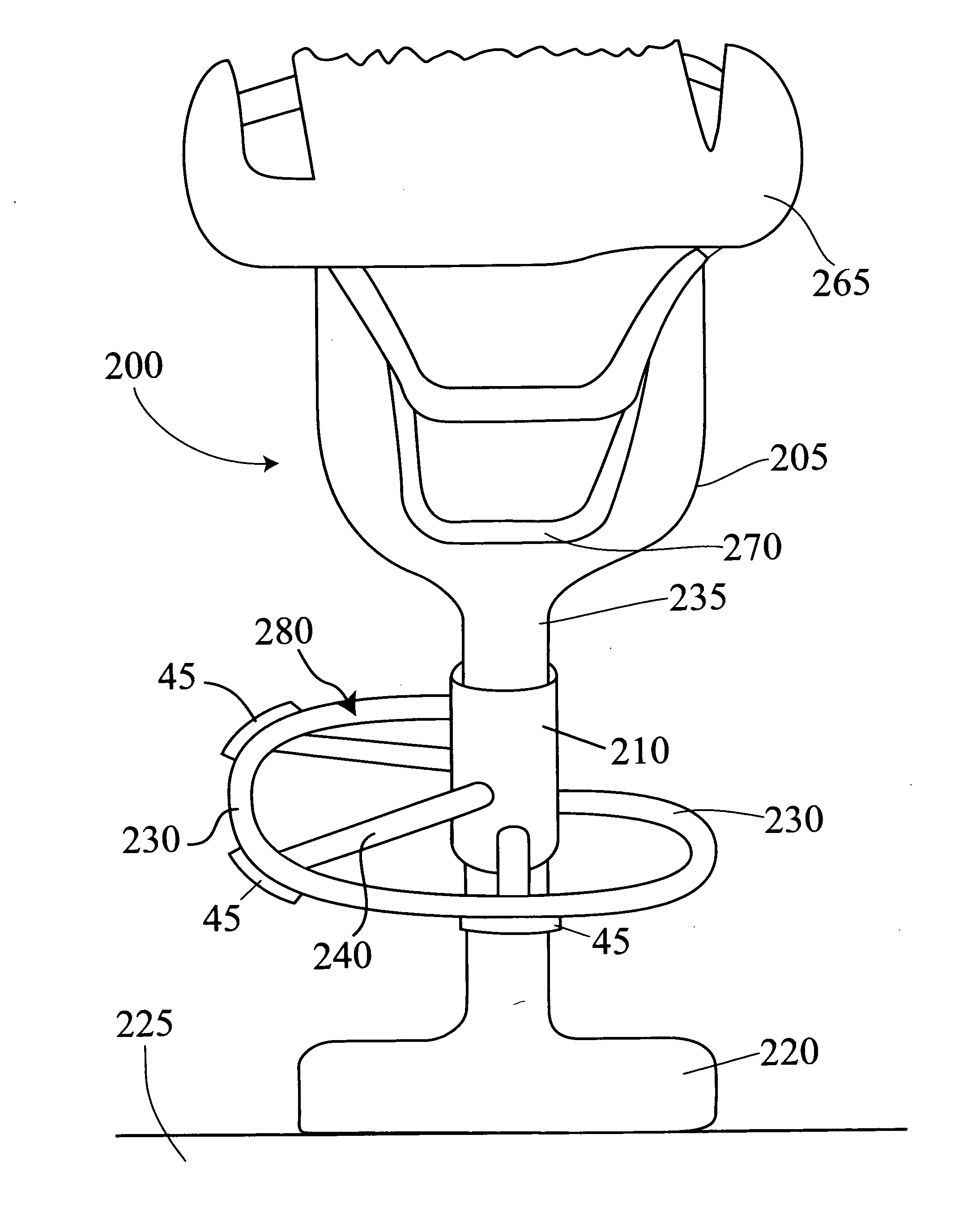 Orthopedic foot support for salon chair