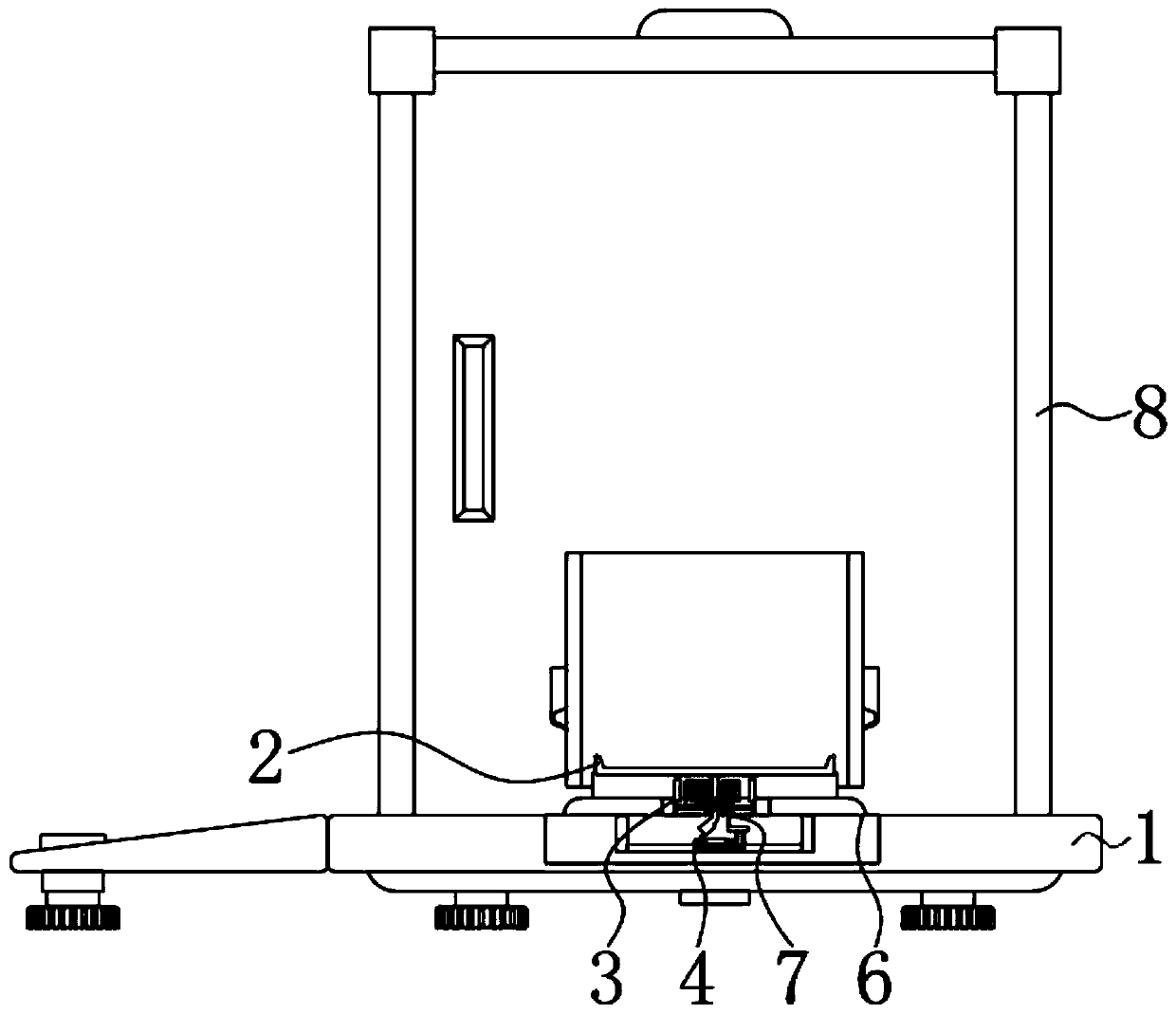 Electronic analytical balance for mass measurement