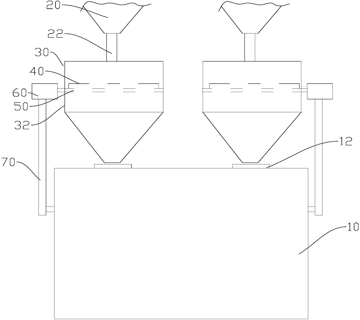 Magnetic material mixing equipment