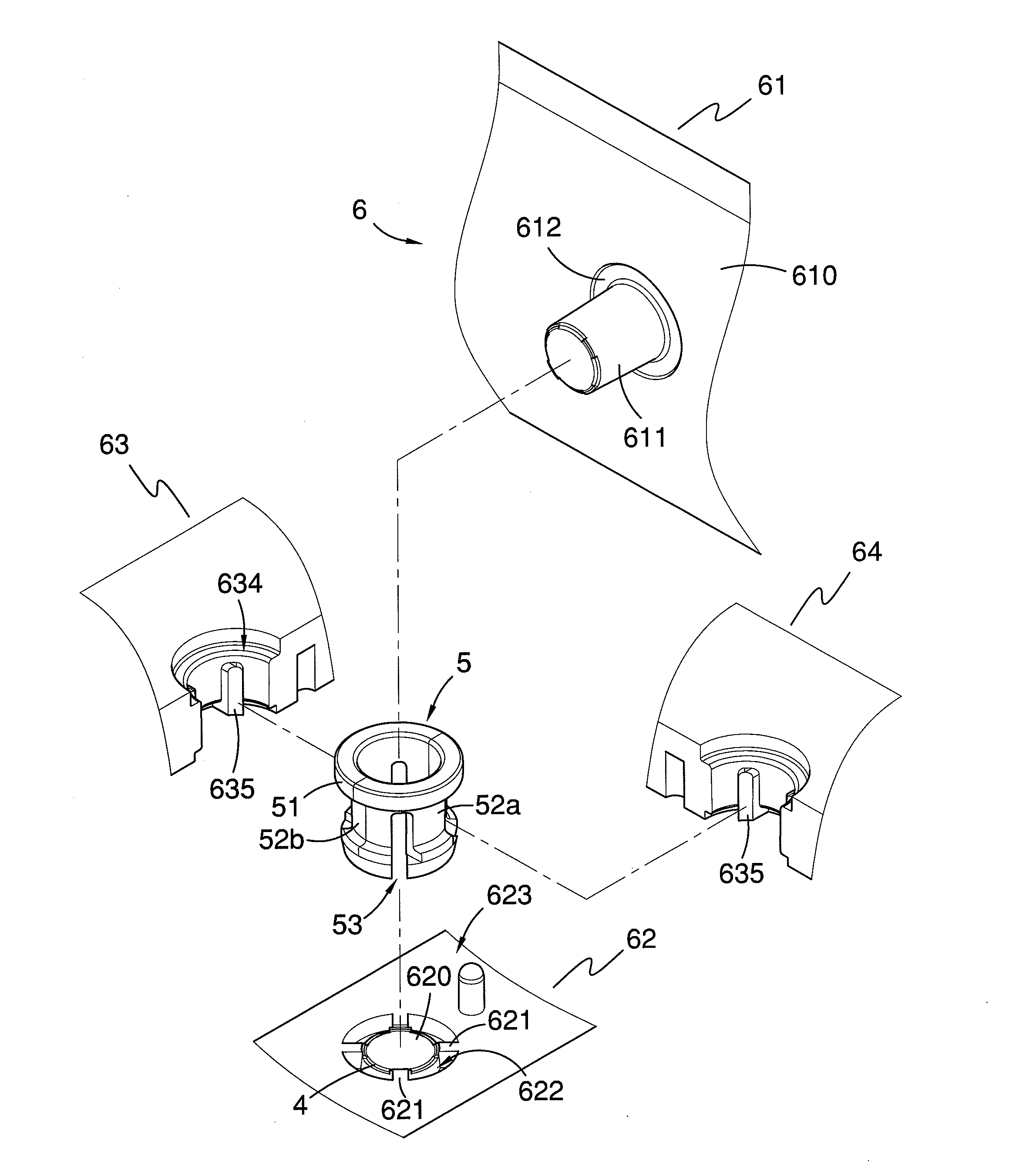 Collet for quick connect tube coupling and a mold apparatus for making the same