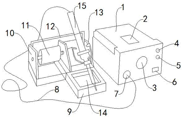 Electronic chip welding device