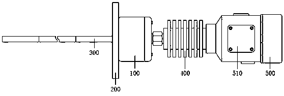 High-temperature-resistant high-pressure-resistant guide wave radar liquid-level meter