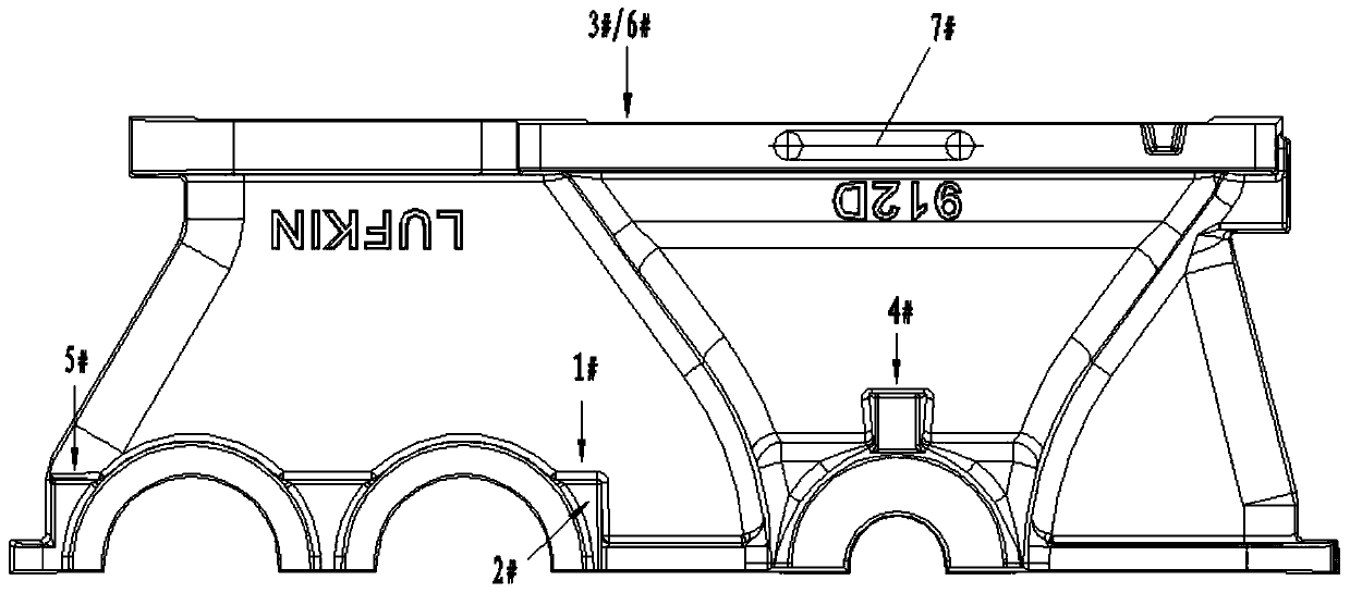 Method for increasing hardness of cast-iron oil pumping unit reduction case