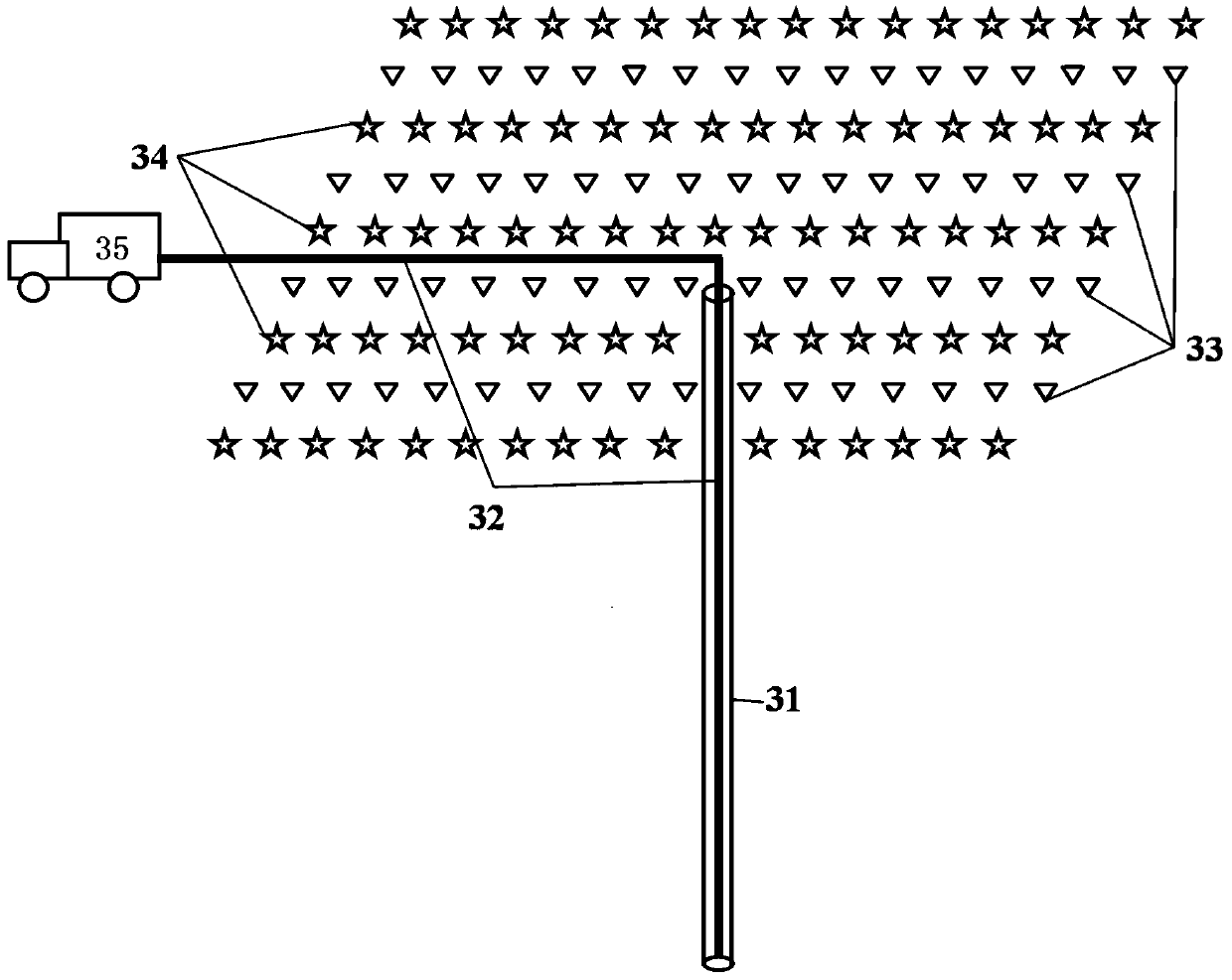 Optical fiber acoustic wave sensing well-ground seismic data joint acquisition system and well drive data processing method